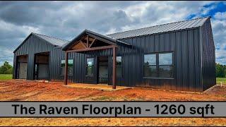 Barndominium Tour - 1,260 sqft - 2 Bedroom - 2 Bath