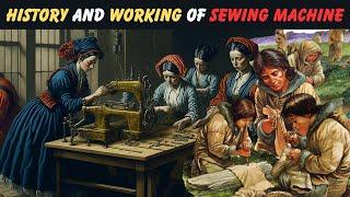 How a sewing machine works, its history and types of stitches in 3d animation