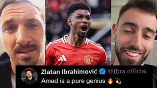 FAMOUS REACTION TO AMAD OUTSTANDING PERFORMANCE | MAN UTD 4-0 EVERTON