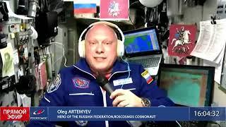 Космонавт Олег Артемьев принял участие в заседании Мосгордумы с МКС