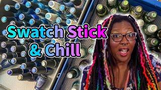 Organizing 6,000 Swatch Sticks (White Crellies and Greys)