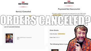 D&D Beyond Canceling Orders?!? | Nerd Immersion