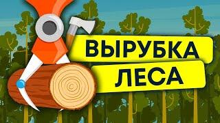 Массовое уничтожение леса. Лесные пожары. Чрезмерная вырубка деревьев. Экология | 13+