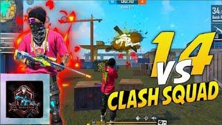 1 vs 4 culach  in grand master lobi cs rank #freefire #gameplay