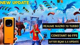 REALME NARZO 70 TURBO BGMI TEST AFTER 3.5 UPDATE | CONSTANT 90 FPS | FPS METER | NEW WINTER UPDATE