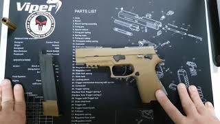 My Oqtagon Review Replica pistol ProForce P320 M17 Full Metal GBB SIG Sauer cod: 8465