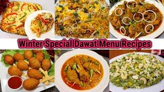 6 Winter Special Dawat Menu Recipes 2024 By Tasty Food With Maria | Dawat Special Recipe