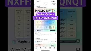Magic NFT Invite Code | Magic NFT Referral Code New Update #shorts #magicNFT #referralcode #invite
