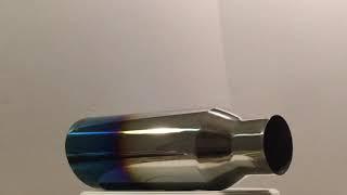 NETAMI Stainless Steel Exhaust Tip with Blue Burnt