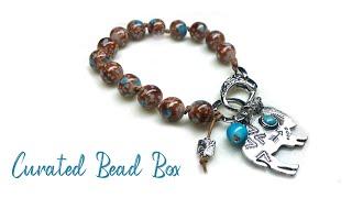 Curated Bead Box August 2023 and Knotted Leather Bracelet DIY Tutorial!