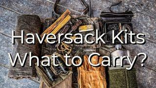 Haversack kits with Bedroll Carry with Dave Canterbury