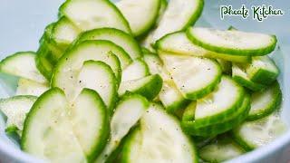 Cucumber Salad! Easy Recipe!