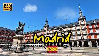 Madrid, the most beautiful capital in the world, Walking Tour ,4K