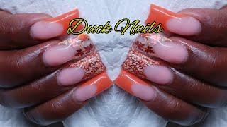 DIY WATCH ME WORK- Polygel Duck Nail Tutorial- Fall Nailz -101 #101