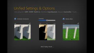 Unity: How to create game options and settings for all render pipelines. No coding skills required!