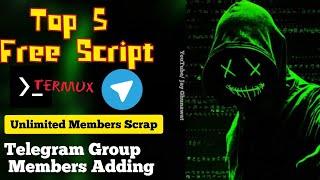 Top 5 Free Script for member adding in telegram  | Termux command & free script @JayGhunawatOfficial