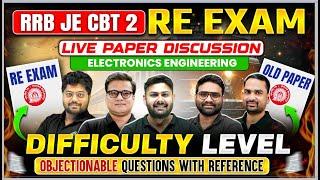 RRB JE CBT 2 Re Exam LIVE PAPER SOLUTION | Electronics Engineering | RRB JE Objectionable Questions