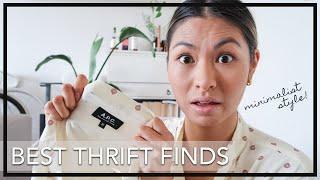 BEST Thrift Store Finds! Minimalist style, global secondhand fashion, sustainable clothing haul