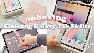  Samsung Galaxy Tab S6 lite + Accesorios  Chill Aesthetic [Unboxing ] asmr
