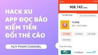 Hướng dẫn hack xu buzzine đọc báo đổi thẻ cào || kiếm tiền online