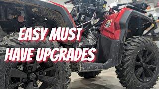 2024 CanAm Outlander 850 Mods - Winch Rope, Phone Mount, LED Light, Trunk Seal & Airbox Seal