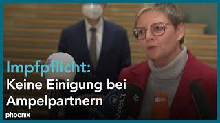 Keine Einigung zur Impfpflicht - keine Einigung  bei Ampelpartnern weiter