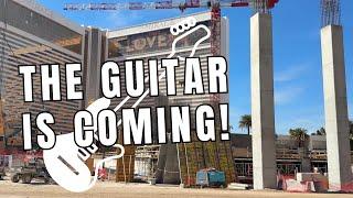 Guitar Tower Is Starting To Emerge On Las Vegas Strip! Beginnings Of Vegas' Newest Mega Resort