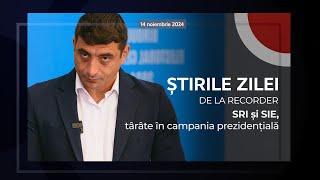 14 NOIEMBRIE 2024. SRI și SIE, târâte în campania prezidențială