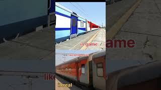 Real vs game rajdhani express || indian train simulator ||