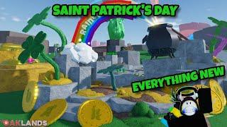 Everything new in the Saint Patrick's Day update in Oaklands.