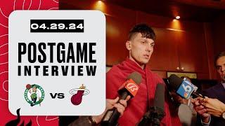 Tyler Herro Postgame Interview | Boston Celtics vs. Miami HEAT | April 29, 2024