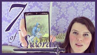 7 Seven of Swords Tarot Card Meaning Upright & Reversed