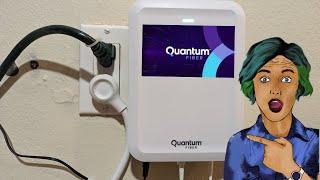 Quantum Fiber internet First thoughts, review, & impressions with router gateway