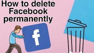 How to delete Facebook account permanently || deactivate Facebook account permanently 2020