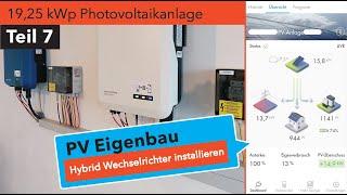 PV Eigenbau Teil 7: Installation eines SMA Hybrid Wechselrichters - Vorbereitung Batteriespeicher