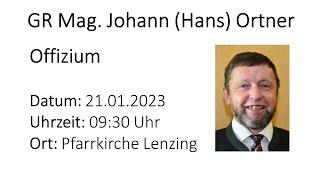 Offizium und Requiem GR Mag. Hans Ortner