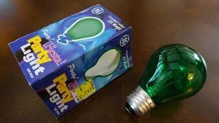 Old GE Green 25watt light bulb