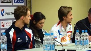 Rostelecom Cup 2014. Press conference after SD