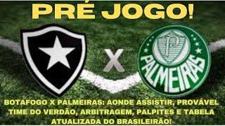 PRÉ JOGO: BOTAFOGO X PALMEIRAS! #palmeirasaovivo #brasileirão2024