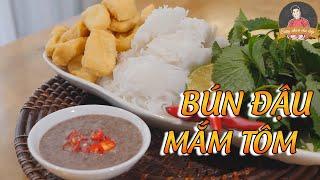 BÚN ĐẬU MẮM TÔM- bí quyết pha mắm tôm tuyệt đỉnh I Cùng Cháu Vào Bếp