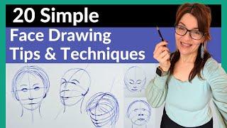 20 Simple Face Drawing Tips For Beginners (Better than the Loomis Method!)