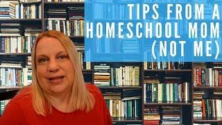 Tips from a Homeschool Mom