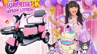 SURPRISE SAMANTHA ULANG TAHUN KE 8 SERBA SANRIO KUROMI VIRAL DAPAT KADO ISTIMEWA DARI PAPA MAMA 