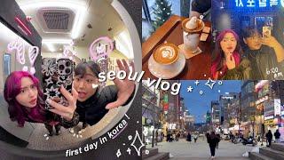 KOREA VLOG!! first day in seoul .𖥔 ݁ ˖