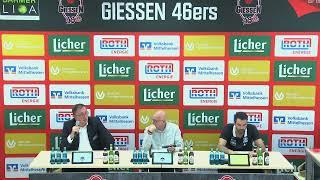 46ers-TV: Pressekonferenz GIESSEN 46ers vs. PS Karlsruhe LIONS