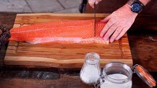 Lachs räuchern - Big Green Egg