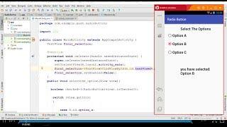 how to create and use radio buttons in android
