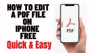 how to edit a pdf file on iphone free,how to edit downloaded pdf file on iphone