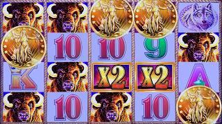 4 COINS on $6 MAX BET with HANDPAY on BUFFALO GOLD
