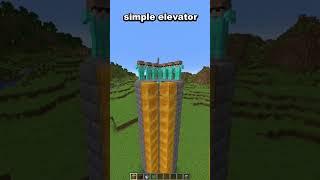 minecraft simple elevator